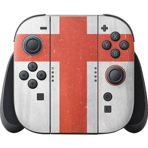 England Flag Distressed Nintendo Skins